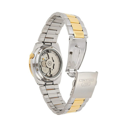 Automatic White Dial Two Tone Gold/Silver Stainless Steel Mens Watch