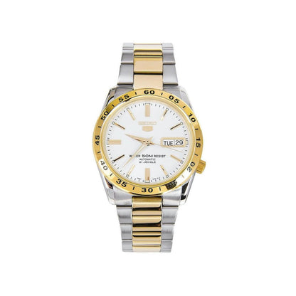 Seiko 5 SNKE04K1 Automatic White Dial Two Tone Stainless Steel Mens Watch