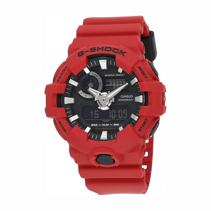 Casio G-shock Ana Digi Red Men's Watch, 200 Meter Water Resistant with Day and Date GA-700-4A